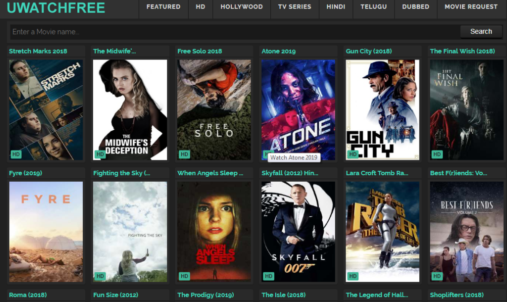 sites to watch movies online